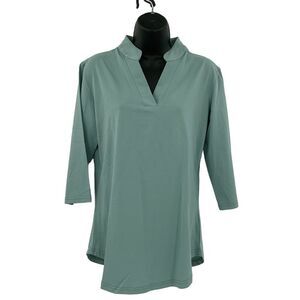 CEASIKERY Women's 3/4 Sleeve V Neck Tops Casual Tunic Blouse Loose Shirt‎ NWT